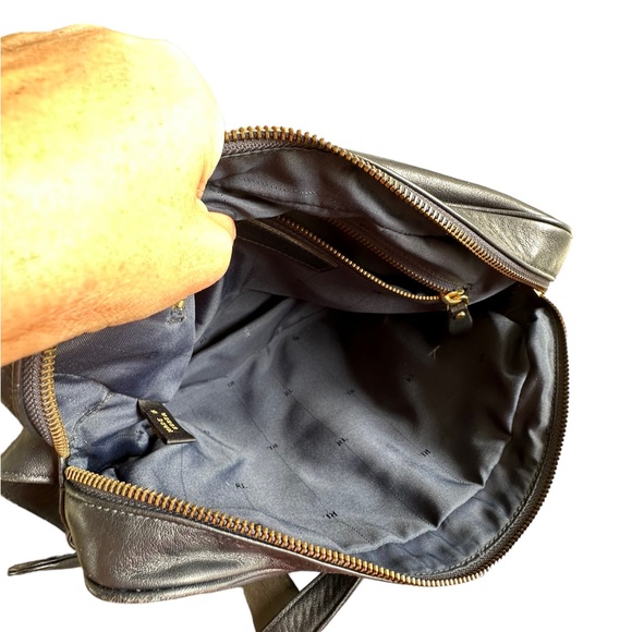 Ralph Lauren Navy Blue Leather Shoulder/Crossbody Purse - Picture 4 of 14